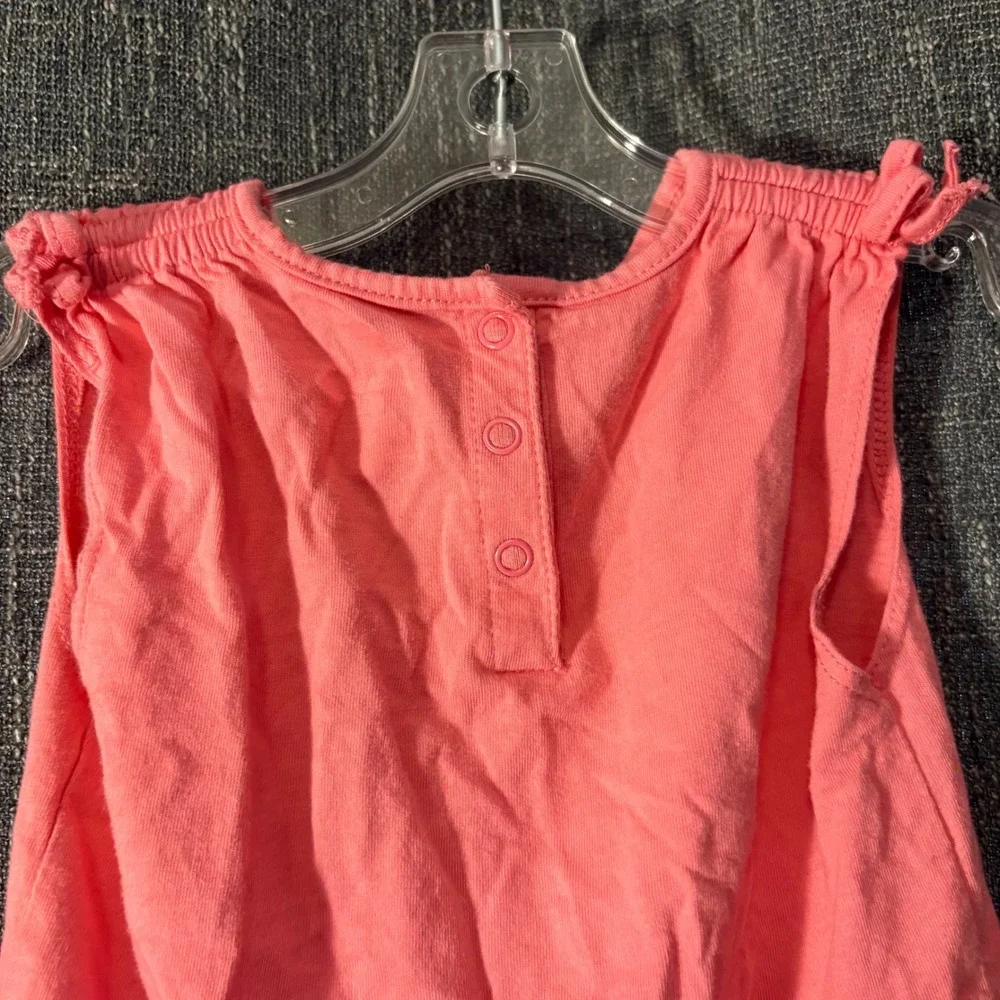 Koala Baby Pink Flamingo Hearts Tulle Ruffle Tiered‎ Dress (Girls 24 Months)